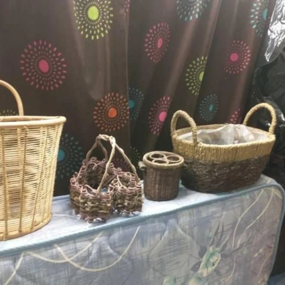 Woven Decorative Basket in Brown and Tan - Versatile Home Accent